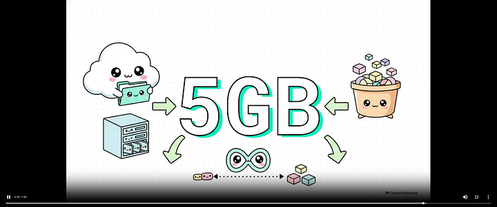 4 screenshots of a cute animated video generated by Gemini Notebook