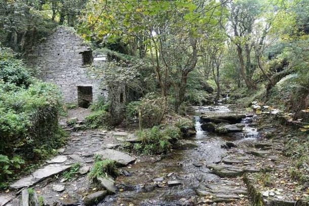 The carvings were found near to the ruins of Trevethy Mill, with some experts concluding that the Rocky Vally Labyrinths were actually carved by a past tenant. (Kmtextor / CC BY-SA 4.0)