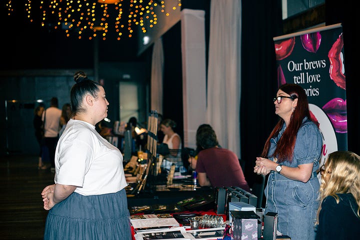 A selection of vendors on offer at the Book Booth event.