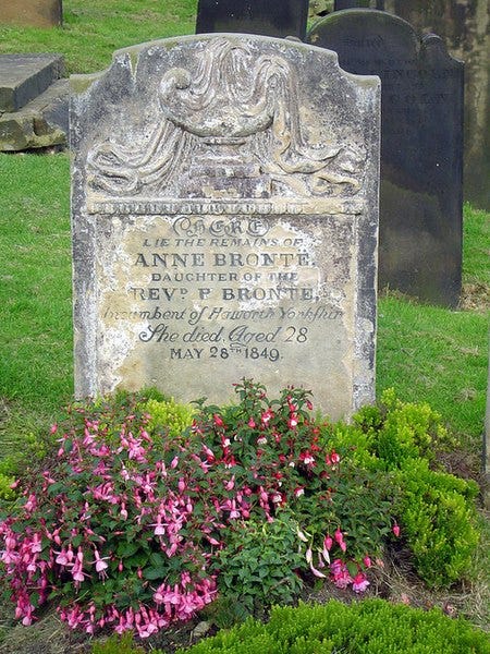 File:Anne Bronte's tombstone - geograph.org.uk - 192386.jpg