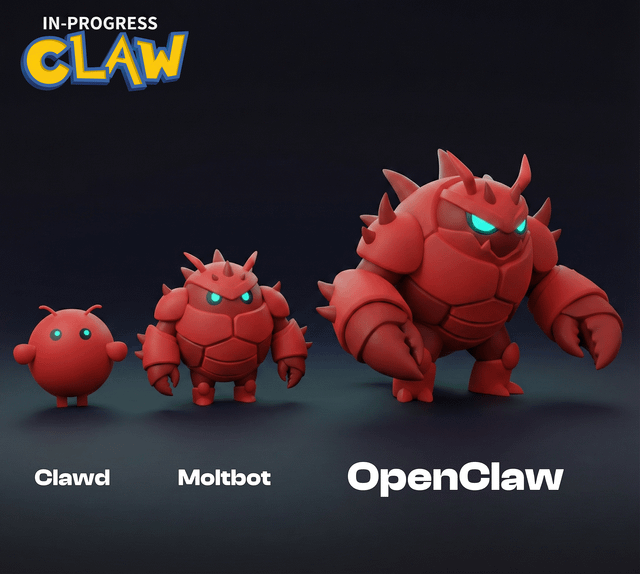 Clawdbot → Moltbot → OpenClaw. The Fastest Triple Rebrand in Open Source  History : r/LocalLLM