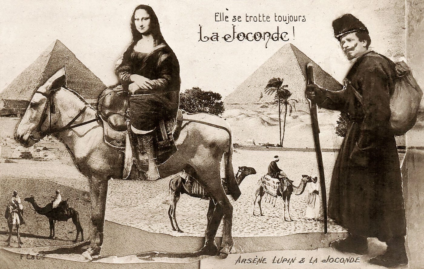 Caricature Mona Lisa Egypt