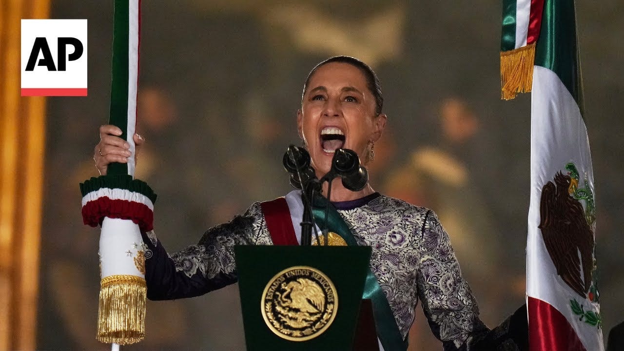 Claudia Sheinbaum delivers traditional 'shout' on Mexico Independence Day Claudia Sheinbaum delivers traditional 'shout' on Mexico Independence Day
