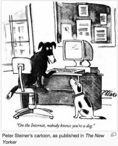 Peter Steiner's most famous cartoon Peter Steiner's most famous cartoon