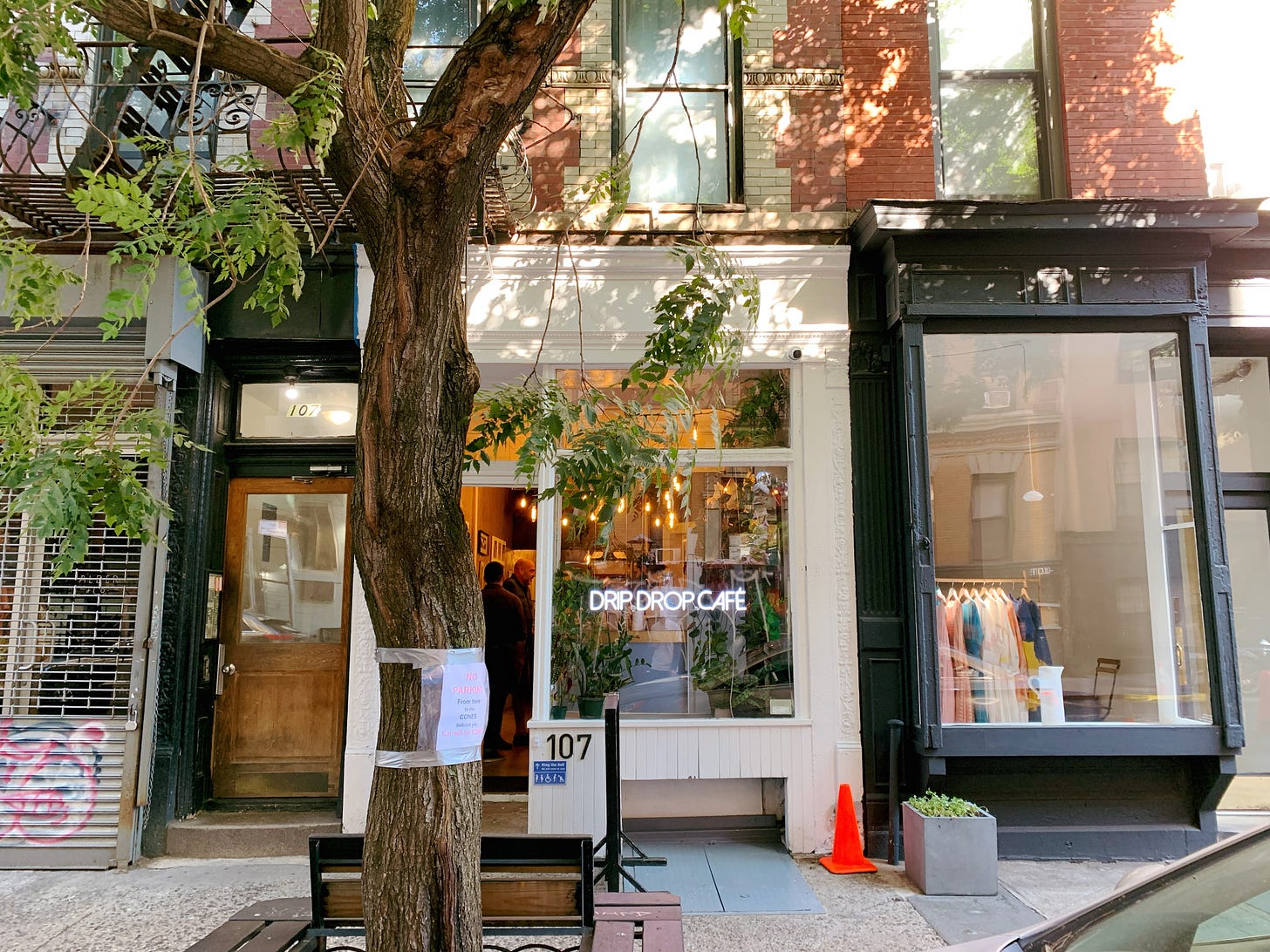 Coffee shop storefront