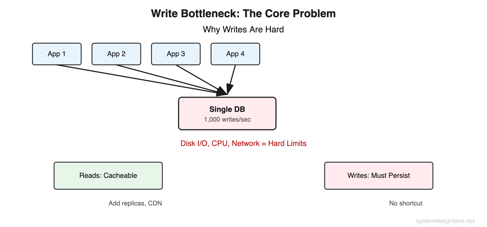Write Bottleneck: The Core Problem
