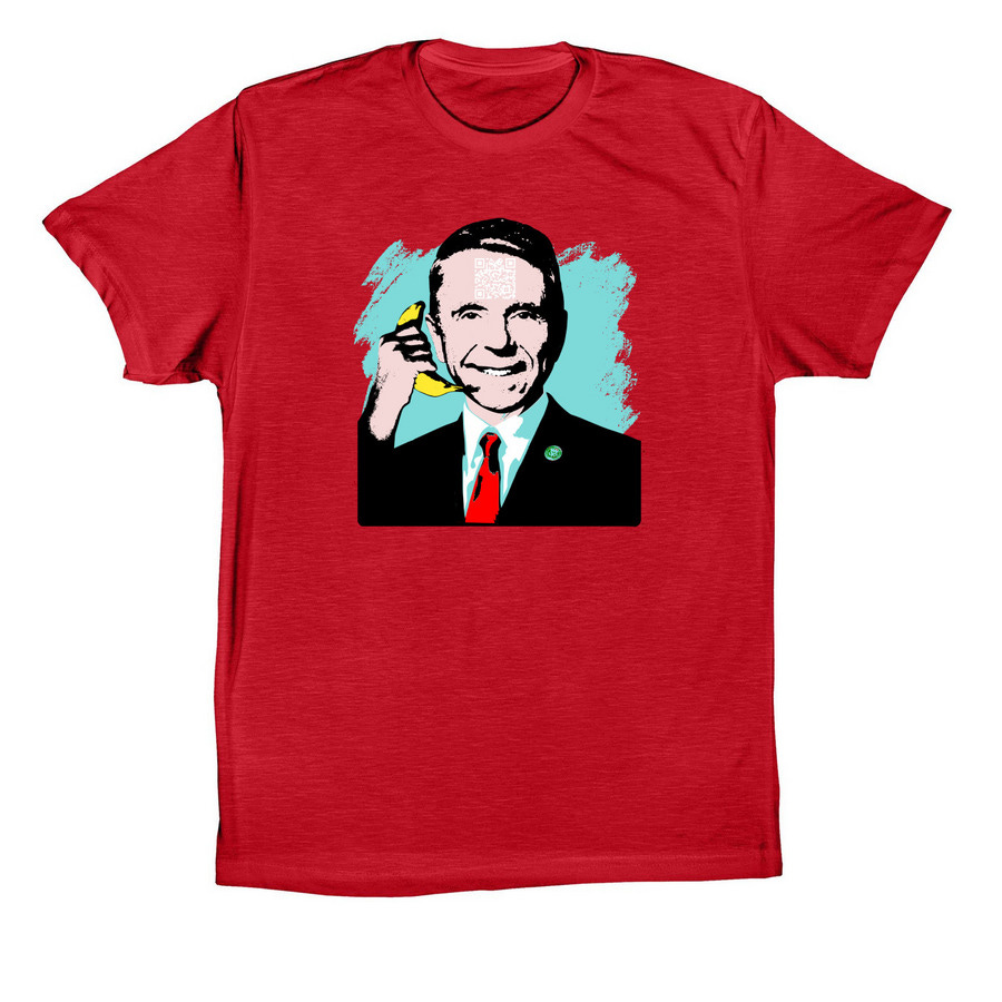 Banana phone who dis?, a Canvas Red Premium Cotton Tee