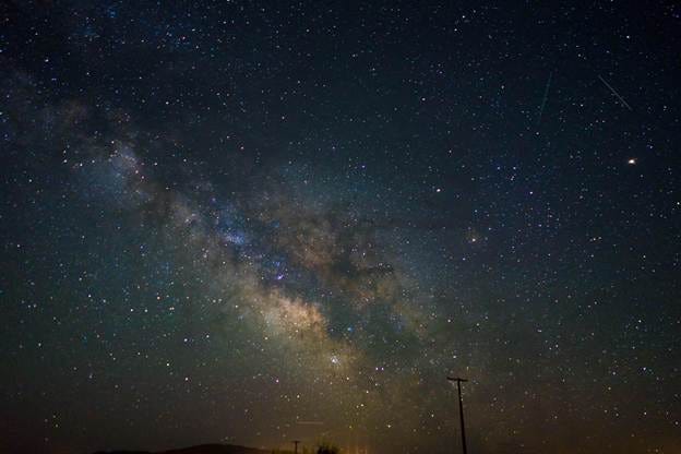 Went into the Nevada desert to take a picture of the Milky Way. So ...