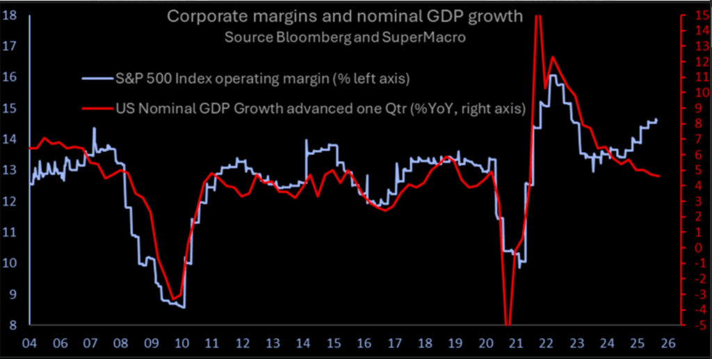 corporate margins vs GDP