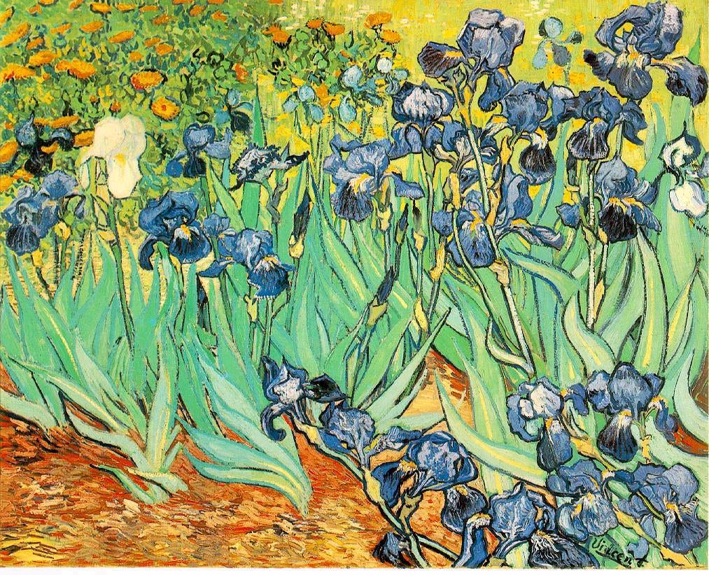 Van Gogh Irises blue flowers Van Gogh Irises blue flowers