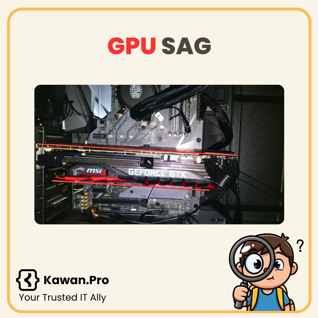 May be an image of text that says 'GPU GPUSAG SAG msil GEFORCE O #....N. 一生 无 Kawan.Pro Your Trusted IT Ally'