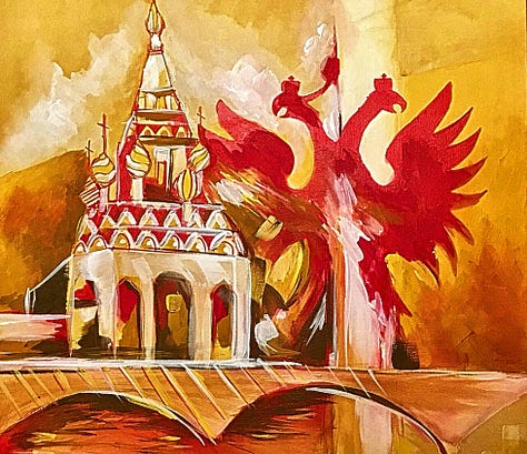 Paintings by Jae Jerkins: Saratov, Make a Joyful Noise, Tent City