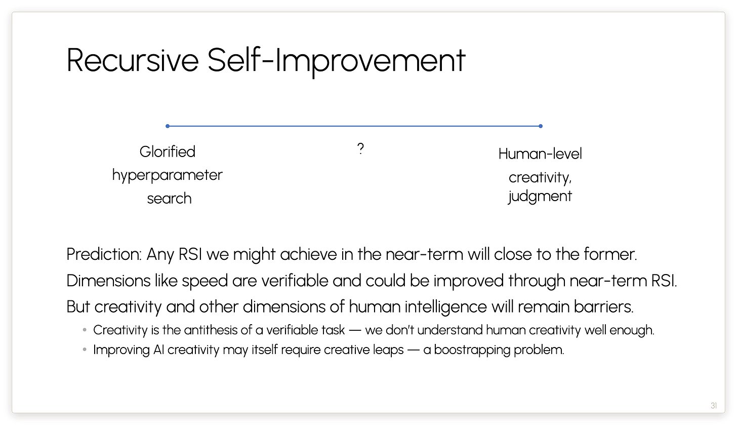 Recursive Self-Improvement Recursive Self-Improvement
