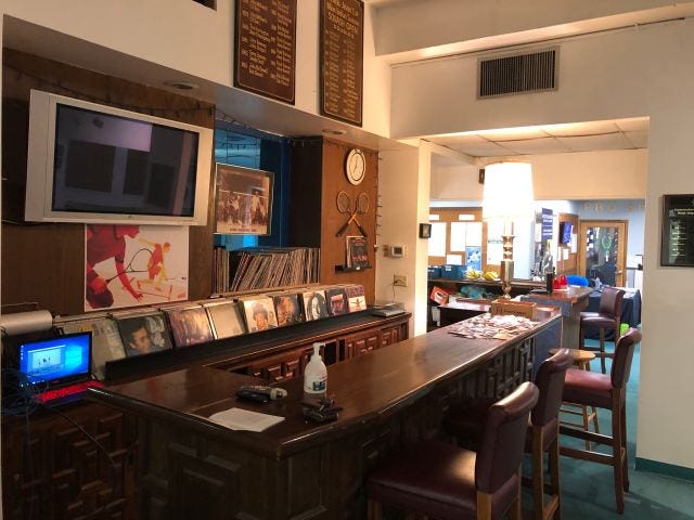 Bar at the Commodore Squash Club in St. Paul, Minnesota