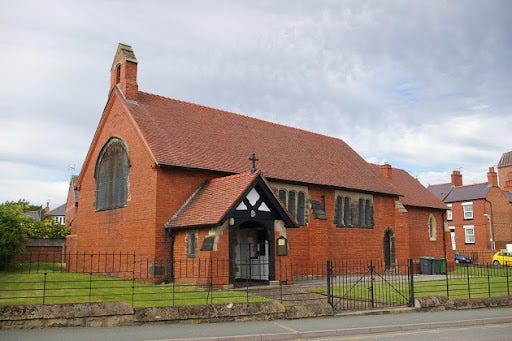 St John's Church, the Bowling Club, The Community Cafe, and Y Stiwt, Rhosllannerchrugog