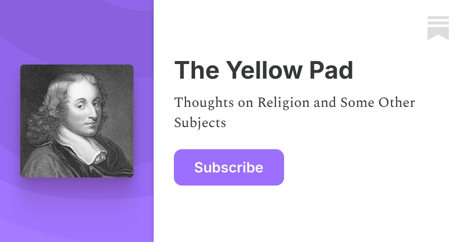 The Yellow Pad | Richard V Horner | Substack