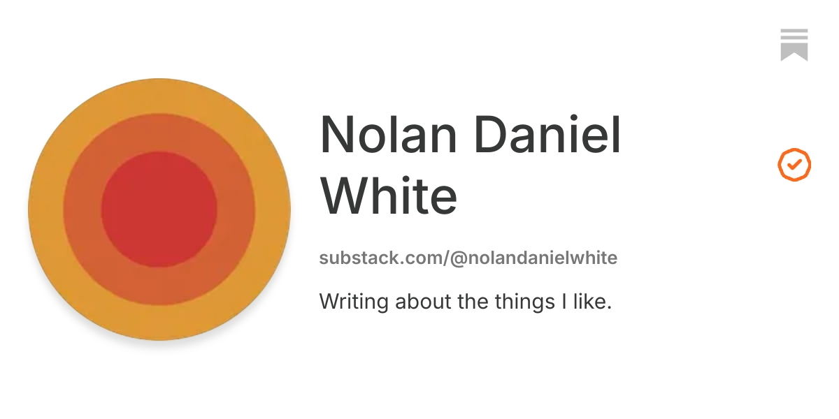 Nolan Daniel White | Substack
