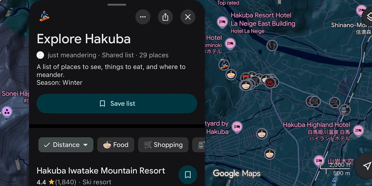 Hakuba Travel Map: Sights and Food
