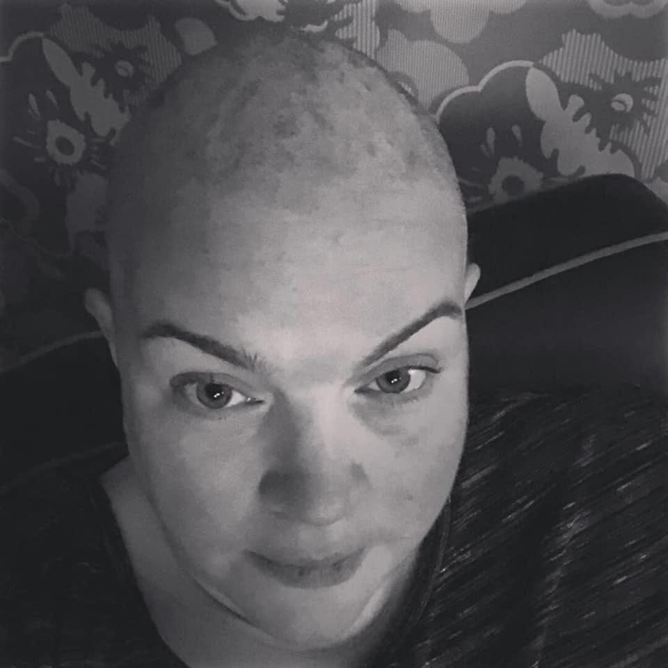 Bald as Megamind, Donald Trump, Dolly Parton or the chosen Blue. 
