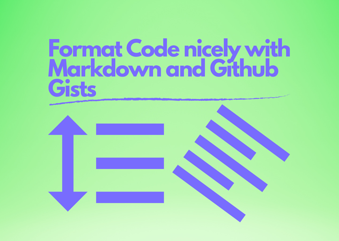 Format Code nicely with Markdown and Github Gists