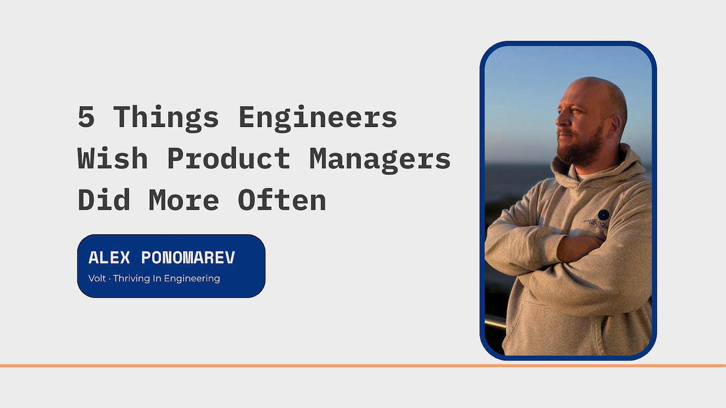 Alex Ponomarev guest post  for product managers
