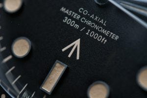 Omega Seamaster 300M "No Time To Die" Edition close up macro