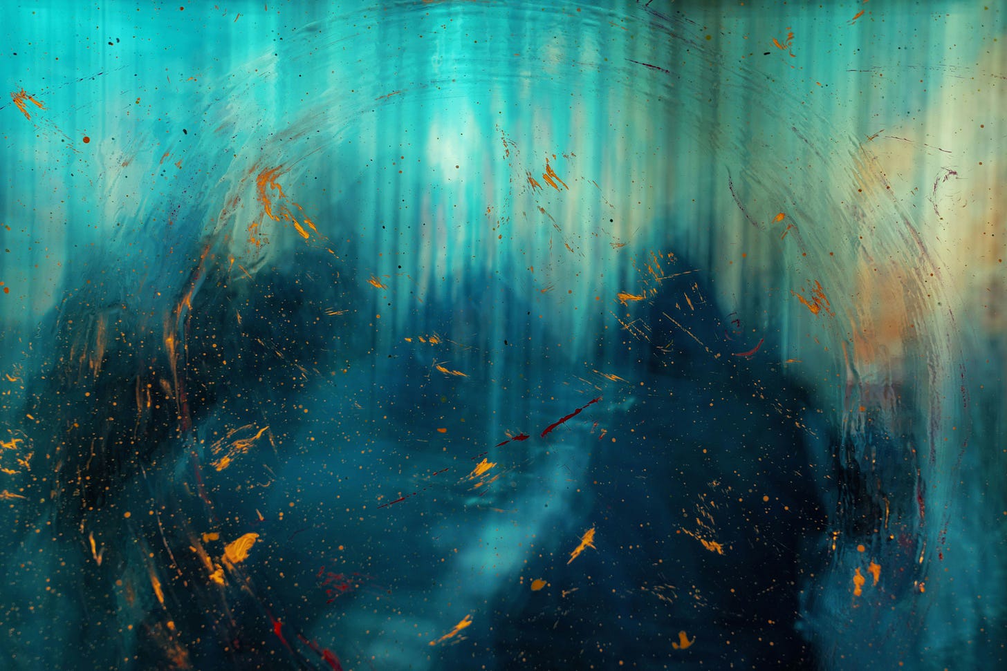 blue abstract art