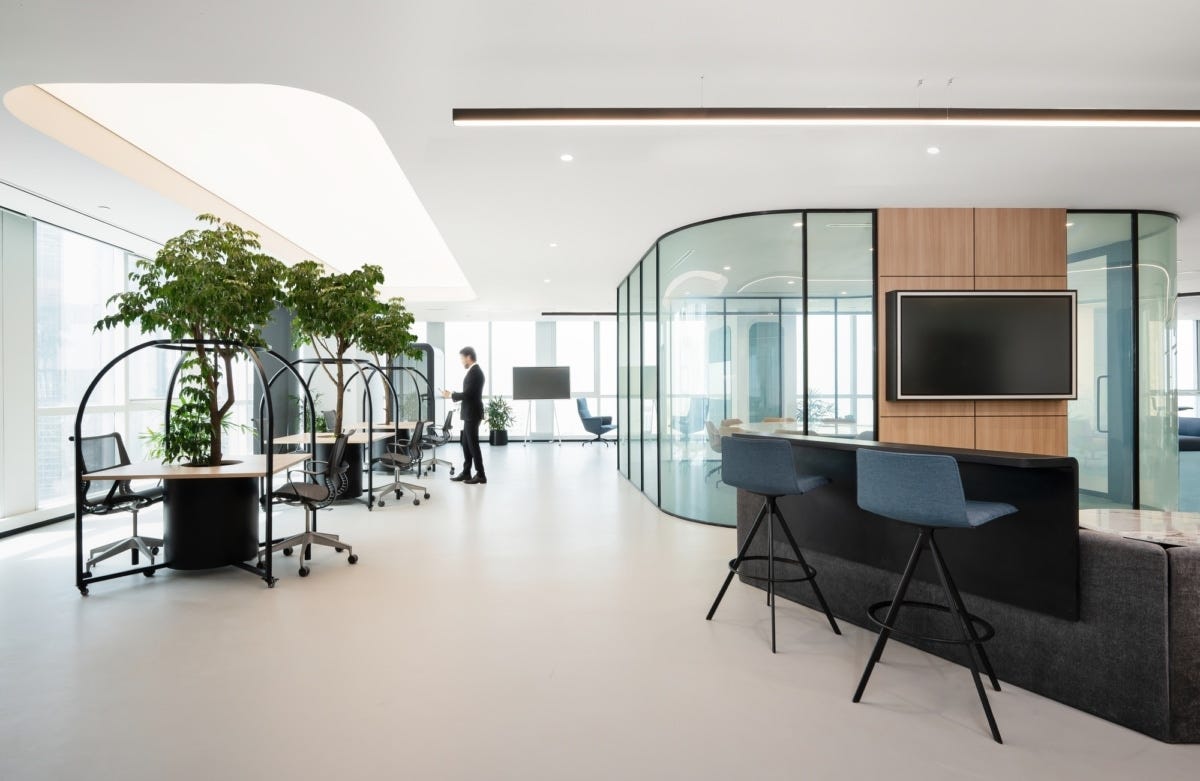 Tables and Benches with Integrated Plants