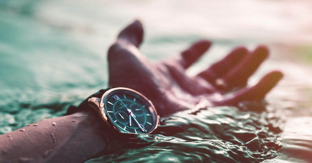 person on body of water