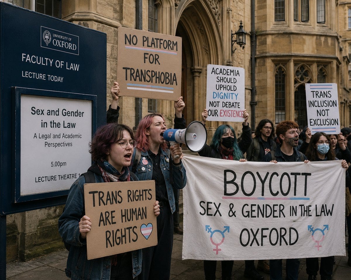 Oxford professor cancels lecture series after pro-trans activist abuse Oxford professor cancels lecture series after pro-trans activist abuse