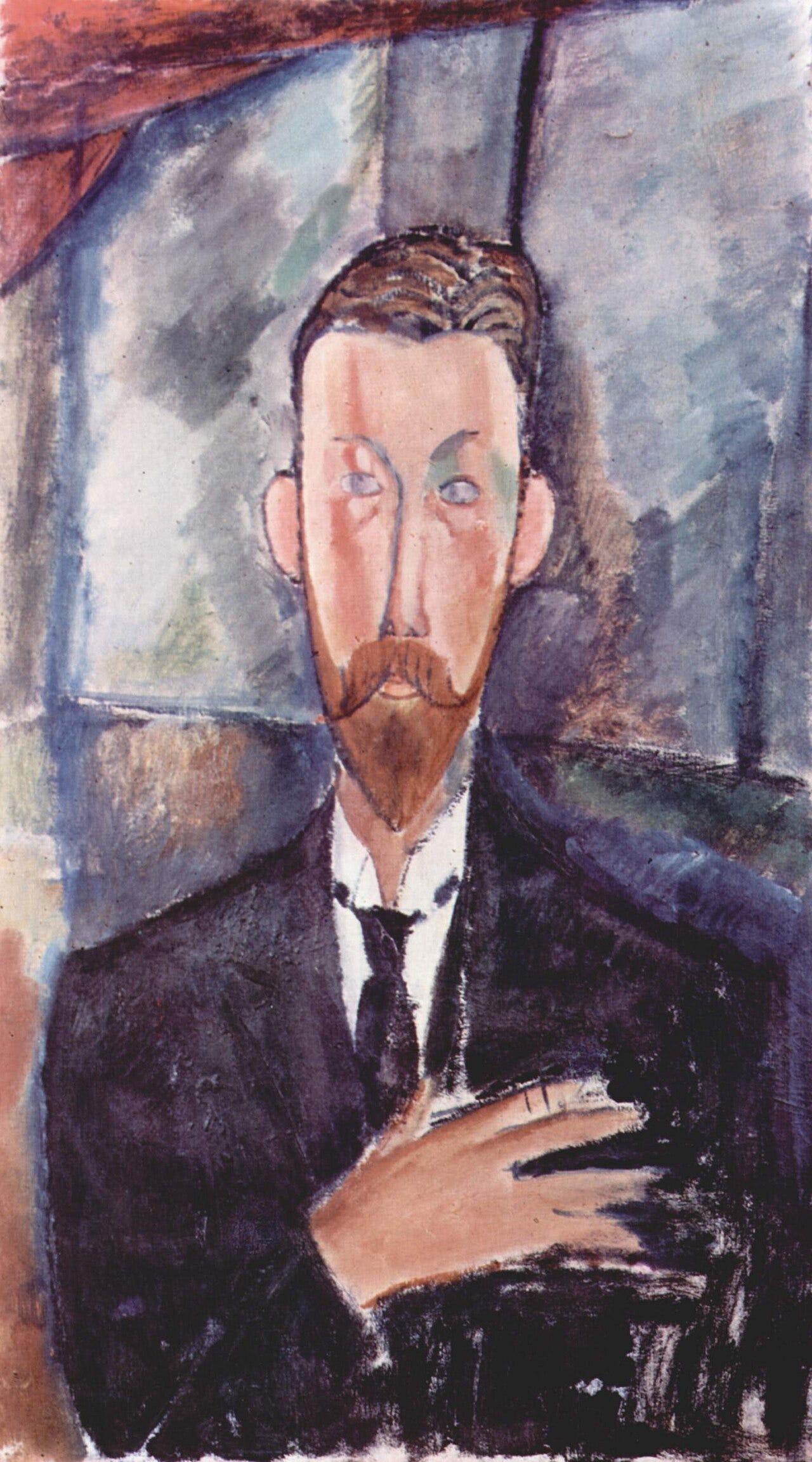Modigliani portrait of a seated man Modigliani portrait of a seated man
