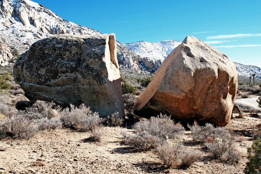 Big Broken Rock | A rock the shape of a snake's egg lies bro… | Flickr