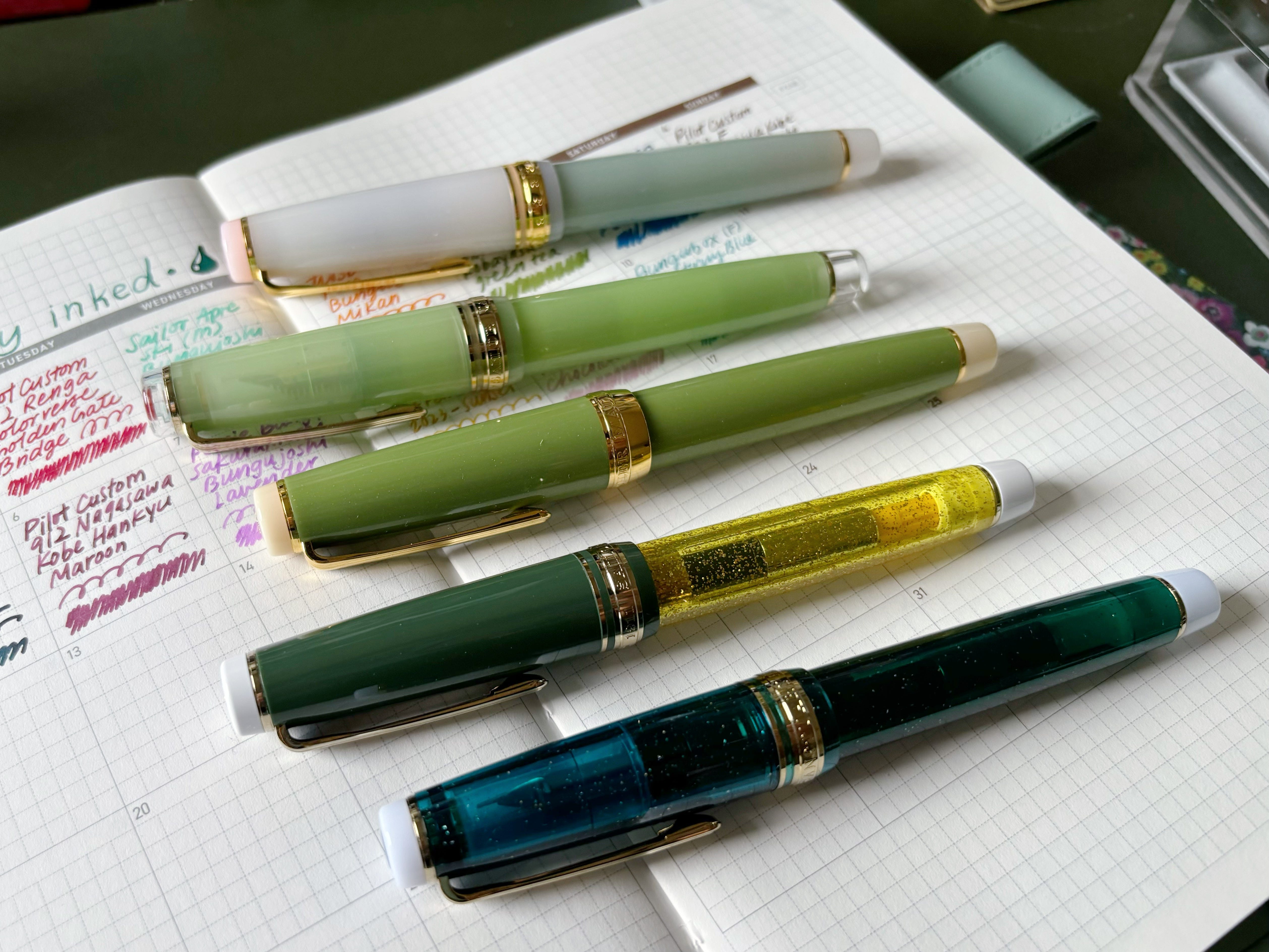 February 2025 Currently Inked Pens - by April Wu