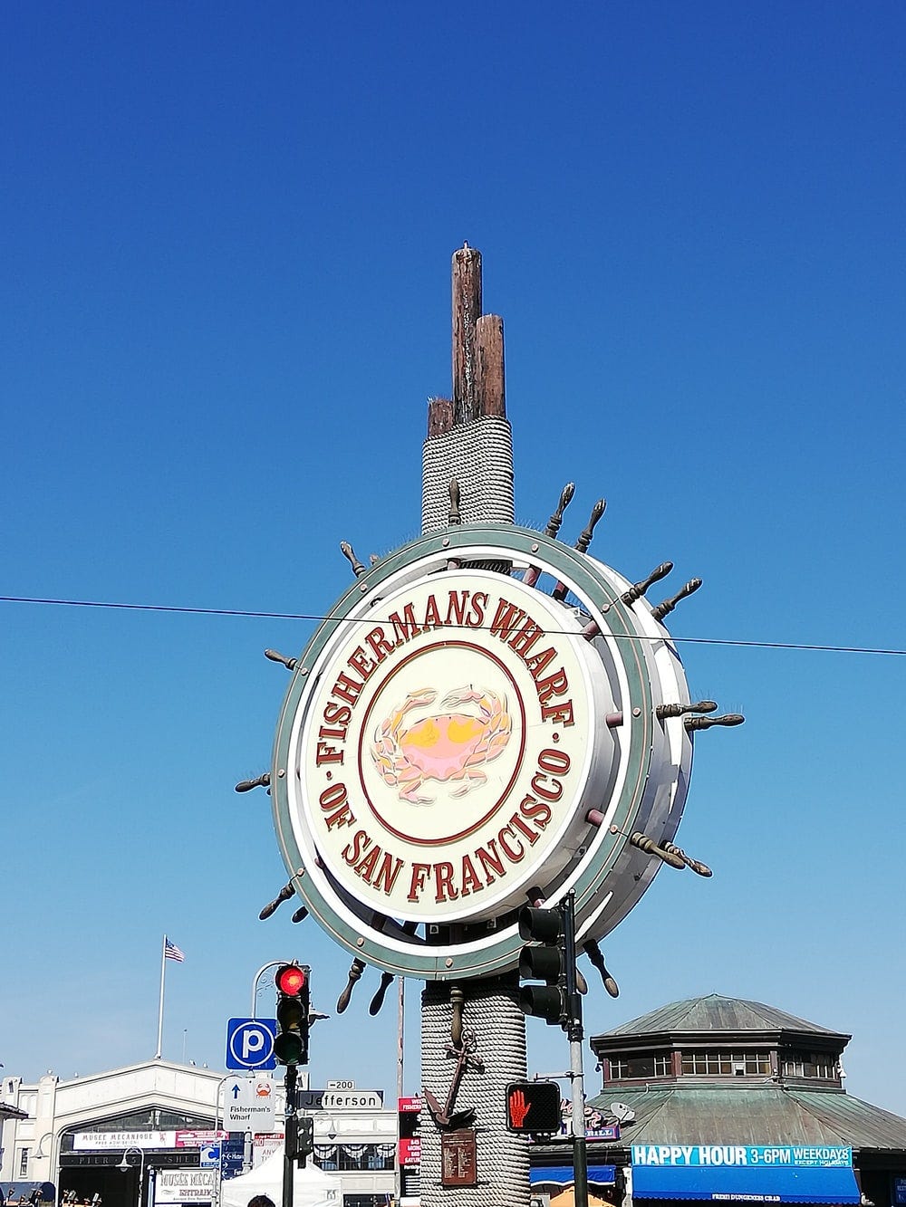 Fishermans Wharf signage Fishermans Wharf signage