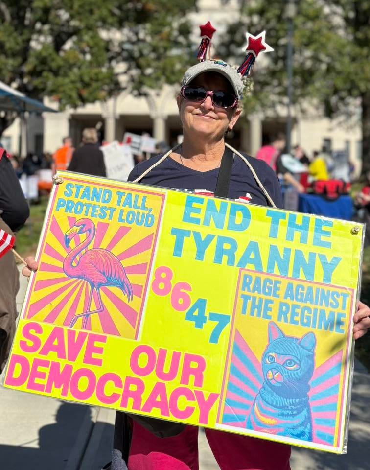 May be an image of text that says 'STAND TALL PROTEST LOUD END THE TYRANN THE RAGE AGAINST REGIME SAVE B6AT DEMOCRAC OUR' May be an image of text that says 'STAND TALL PROTEST LOUD END THE TYRANN THE RAGE AGAINST REGIME SAVE B6AT DEMOCRAC OUR'