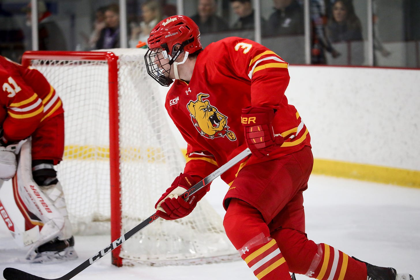 Ferris State hockey player Logan Heroux named CCHA Rookie of the Week after Mason Cup Quarterfinals performance Ferris State hockey player Logan Heroux named CCHA Rookie of the Week after Mason Cup Quarterfinals performance