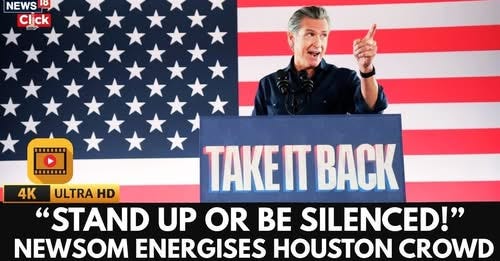 GAVIN NEWSOM'S FIERY SPEECH IN HOUSTON