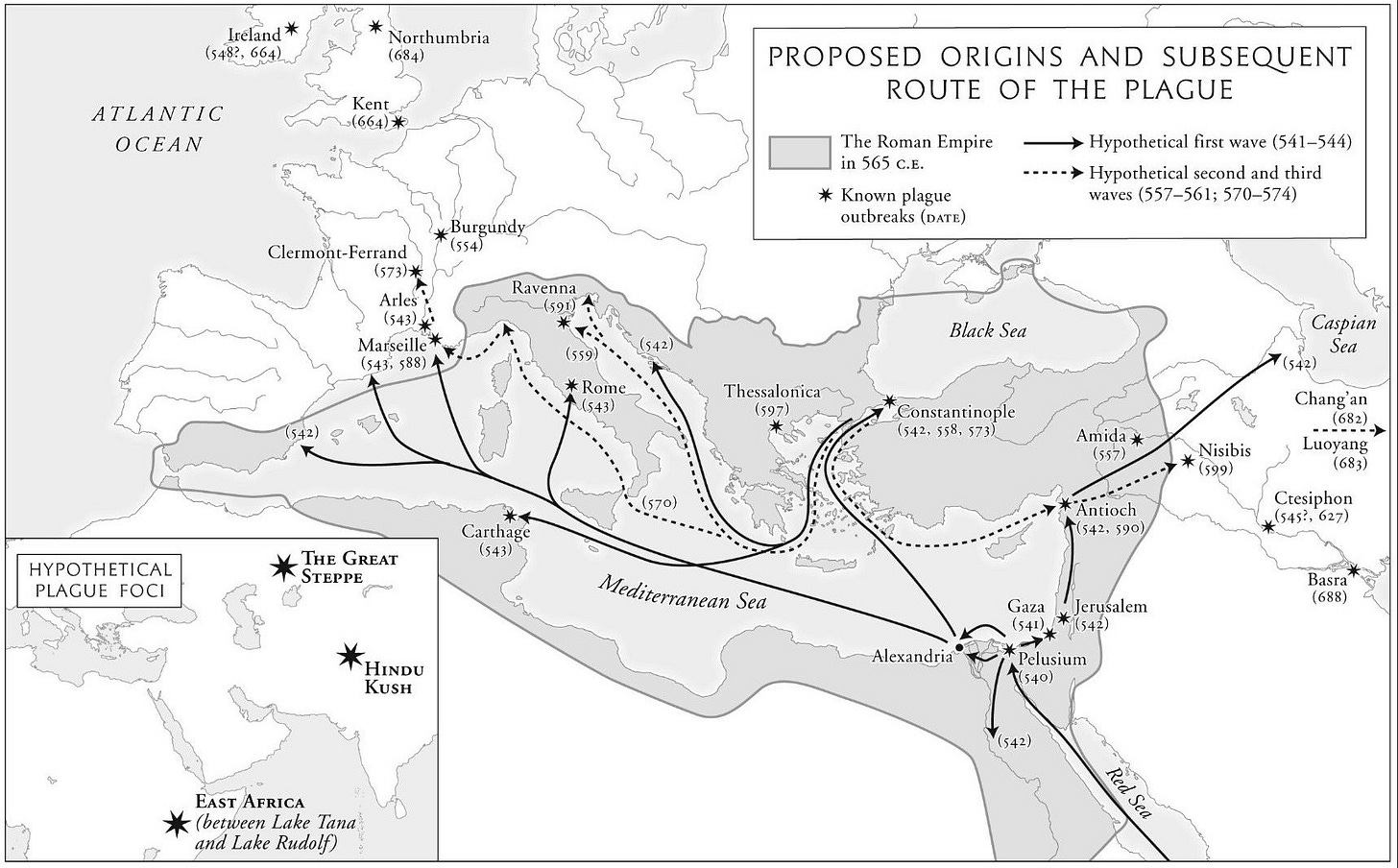 r/MapPorn - Plague of Justinian, Eastern Roman Empire [1715x1065]