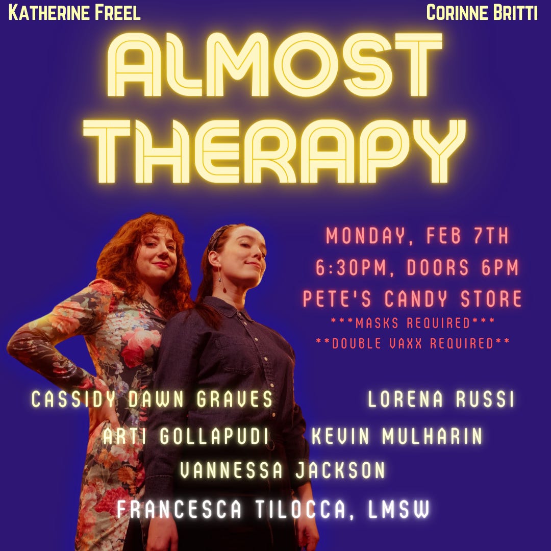poster for Almost Therapy show