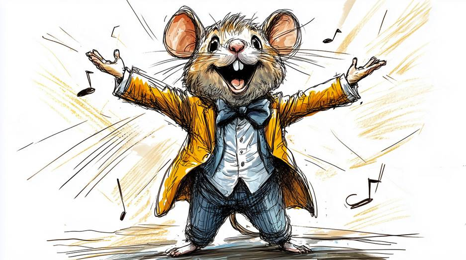 A cartoon of a mouse wearing a suit and tie

AI-generated content may be incorrect.
