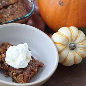Pumpkin Spice Baked Oatmeal