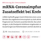 mRNA-Coronaimpfung mit Zusatzeffekt bei Krebs?