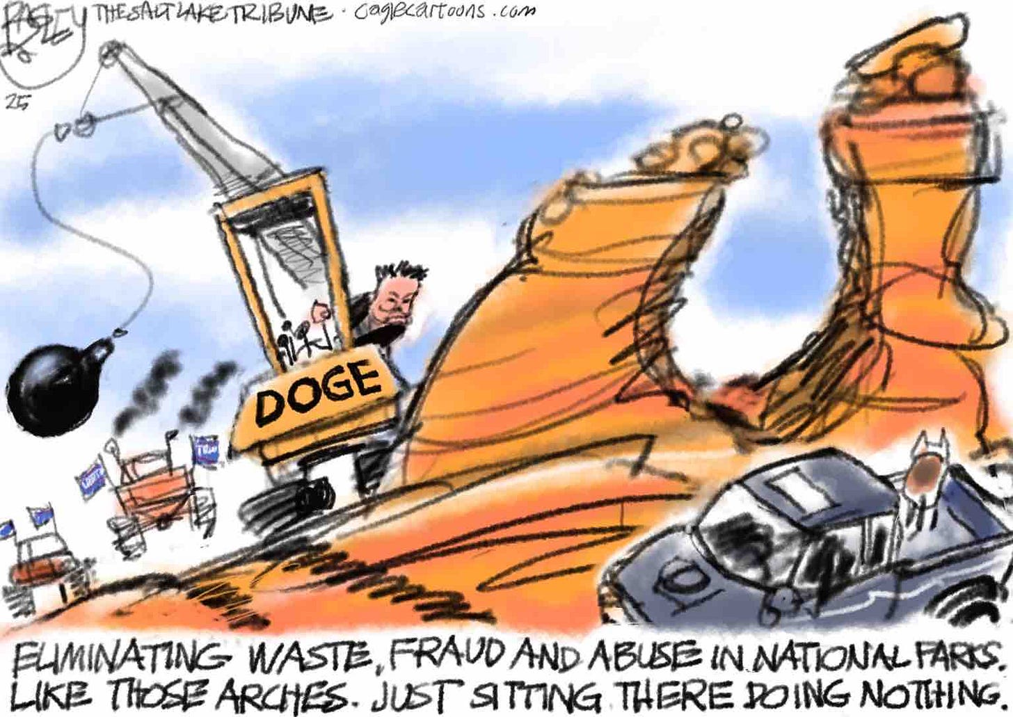 Elon Musk destroys national parks