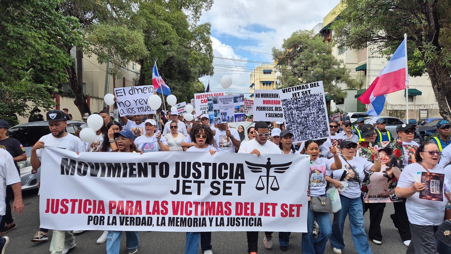Marcha por las víctimas del Jetset