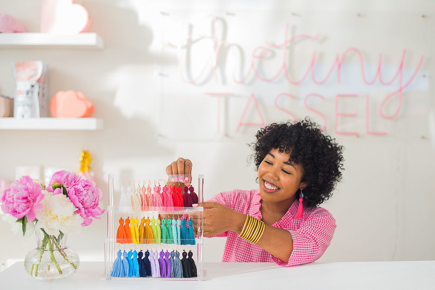 Mimi at The Tiny Tassel