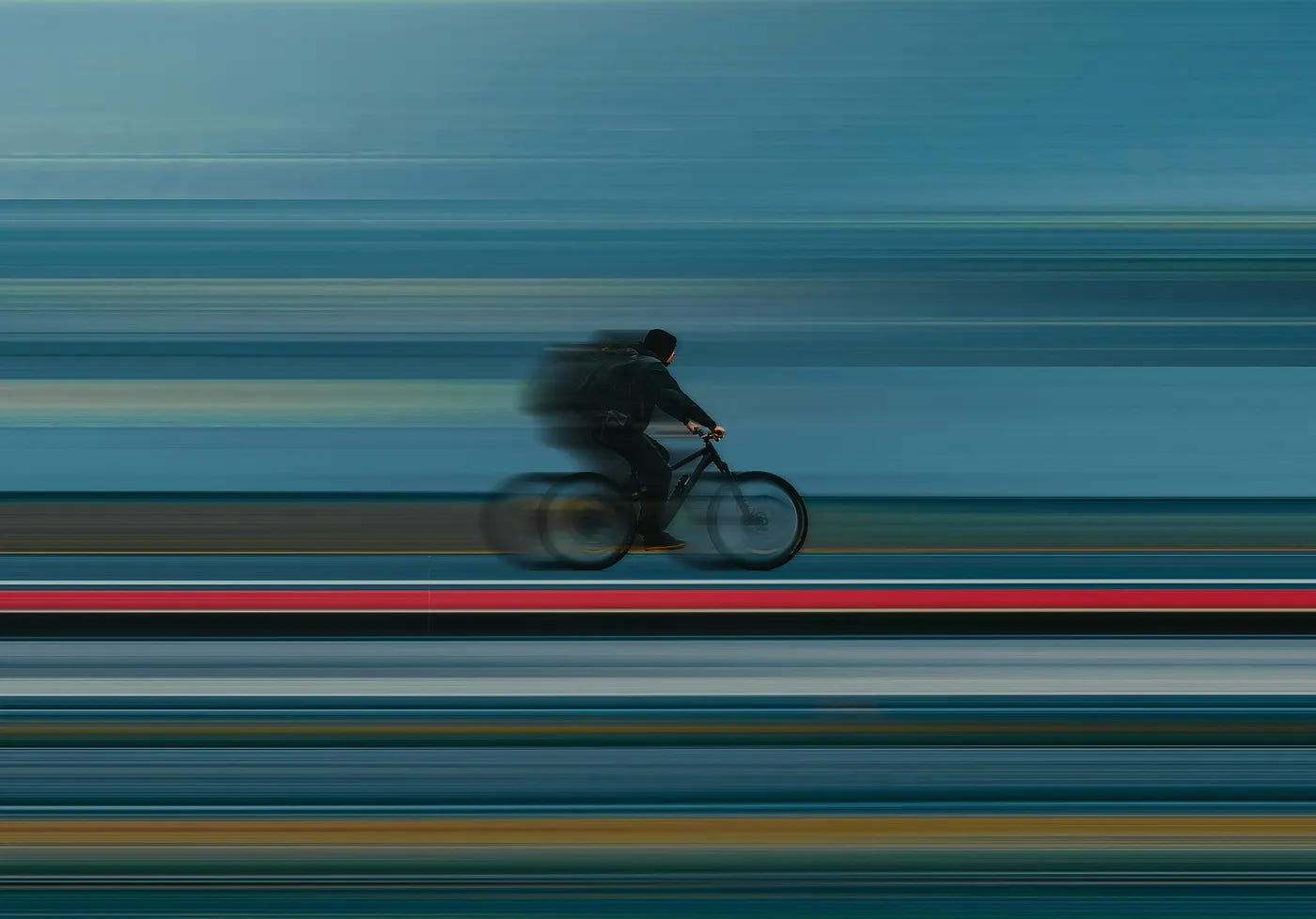 photo bicycle blur moving fast