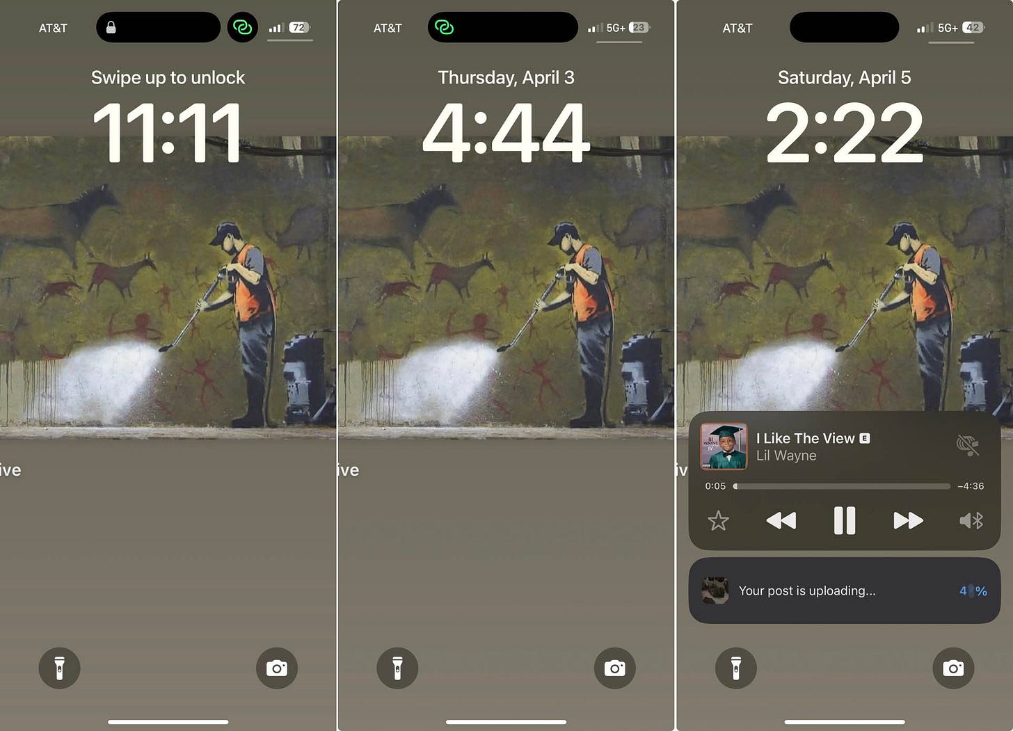 Bryan Drake lock screen screenshots