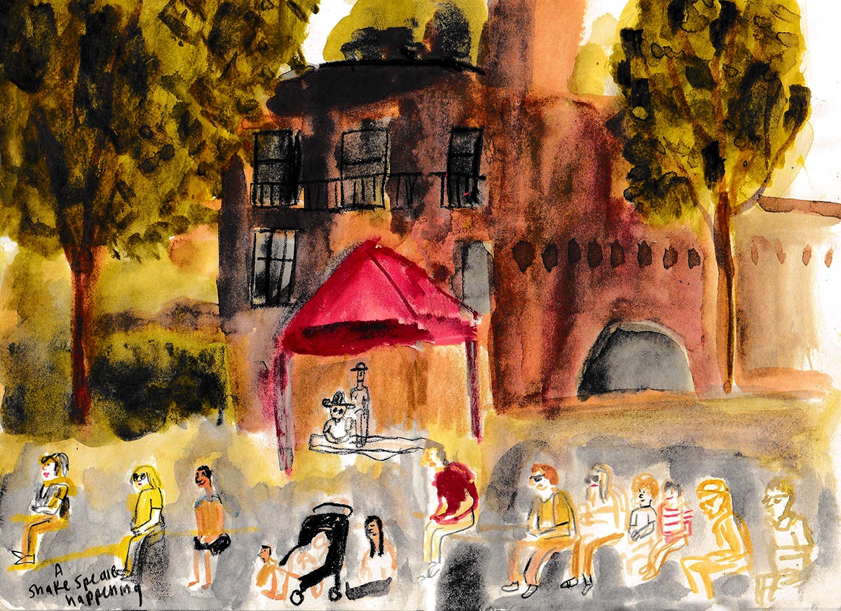 shakespeare audience illustration by Beth Spencer