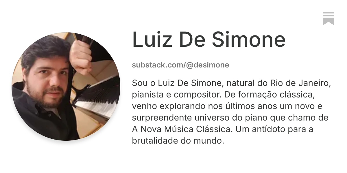 Luiz De Simone | Substack