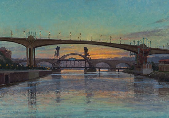 Morning on the Mississippi, St. Paul by Joe Paquet Morning on the Mississippi, St. Paul by Joe Paquet